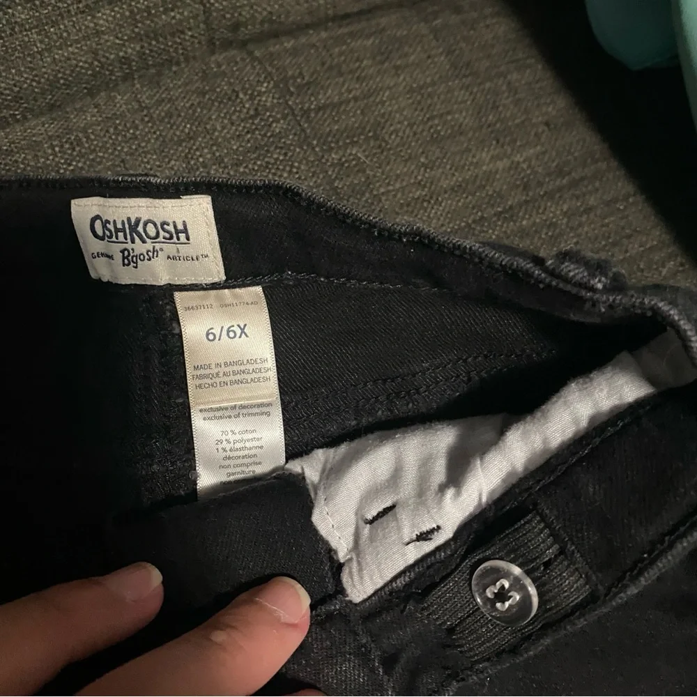 4 pairs of Girls denim shorts 6/6x